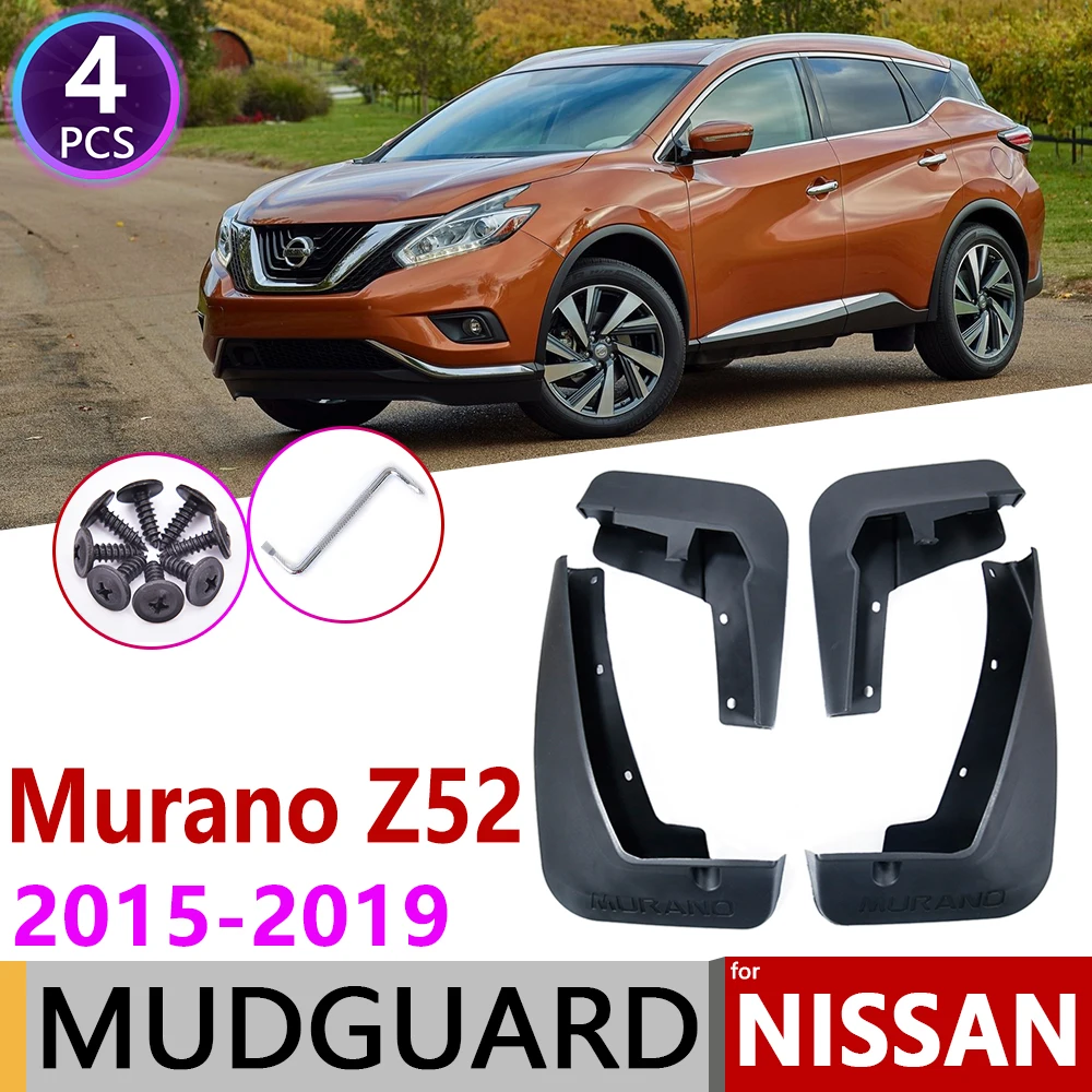 

4Pcs for Nissan Murano Z52 2015 2016 2017 2018 2019 Mudguard Car Fender Splash Flap Flaps Mud Guard Guards Mudflap Accessories