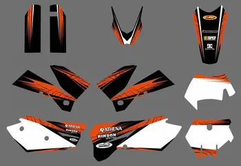 

0578 NEW TEAM GRAPHICS WITH MATCHING BACKGROUNDS FIT FOR KTM SXF MXC SX EXC Series 2005 2006 2007