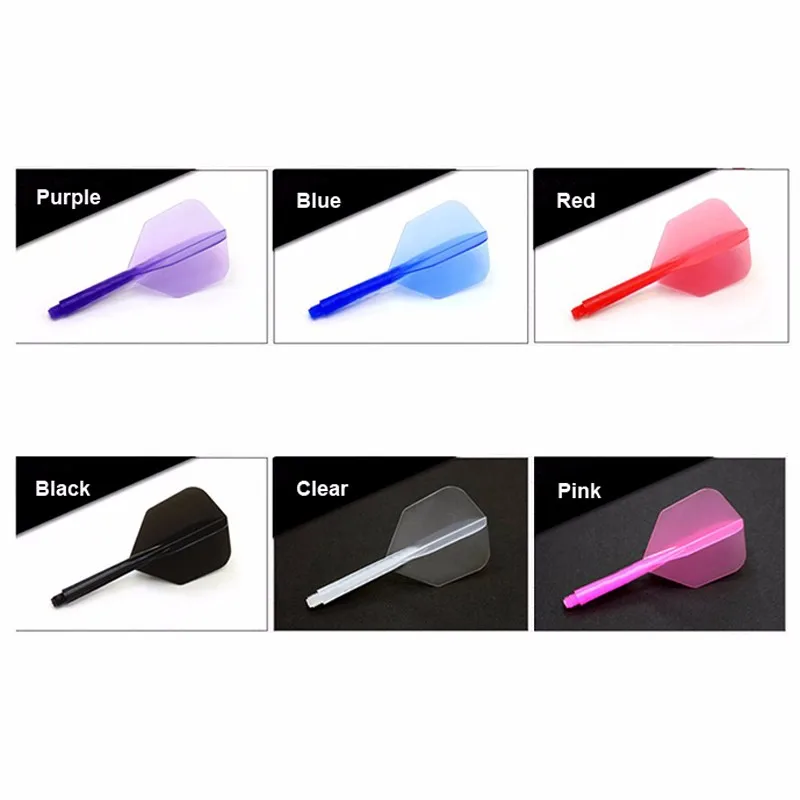Buy 12pcs 6 Colors Professional Dart Flights 2BA Screw