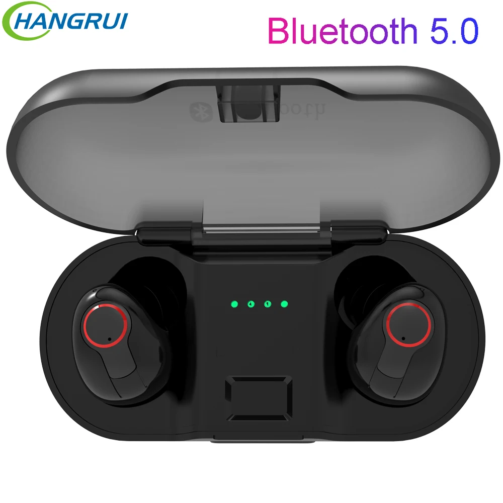

Hangrui Wireless Earphone Bluetooth 5.0 Headphones for iPhone Samsung Waterproof Sport Earphone Earbuds Headset With Micphone