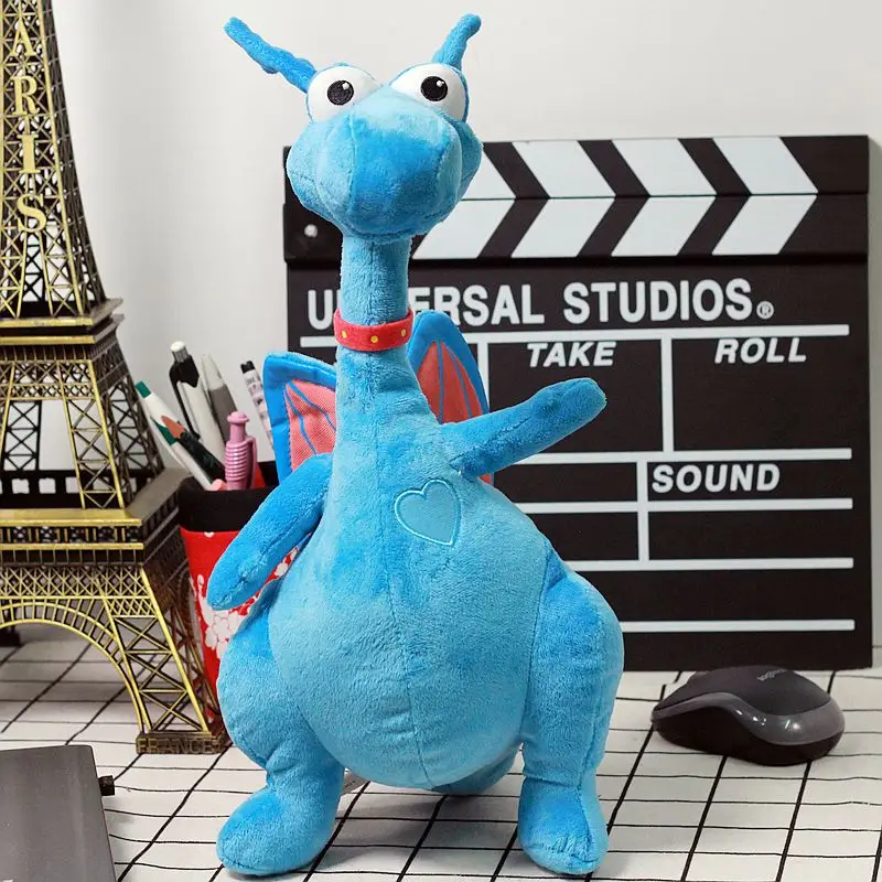 

New Doc McStuffins Stuffy Plush Animals Toys Blue Cute Dragon Doll 35cm X'mas Gifts