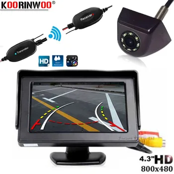 

Koorinwoo Windshield Intelligent Dynamic Trajectory Track Trunk Rear View Camera Metal Parking Line With HD Parking Monitor 800P