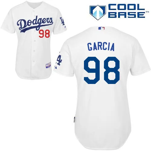 Los Angeles Dodgers #98 Onelki Garcia White Baseball Jersey Wholesale Personalized/ Customized Jerseys Free Shipping | Спорт и