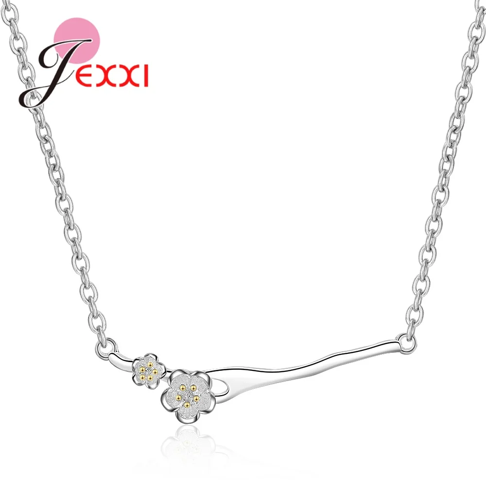 

New Arrival Plant Design Flower Jewelry Accessory Plum Blossom Pendants Necklace For Woman/Lady/Girls Best Gifts