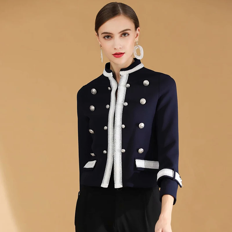 2018 Winter Fashion Buttons Slim Short Jackets Women High Quality Hot