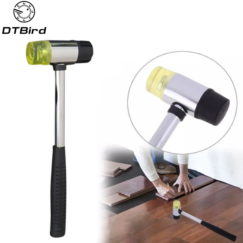 

25MM Practical Double Face Soft Tap Rubber Hammer Mallet Handheld DIY Leather Tool Multifunctional Mounting Hammer Durable