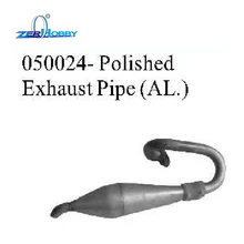 RC CAR SPARE PARTS ACCESSORIES UPGRADE SPARE PARTS ALUMINUM POLISHED EXHAUST PIPE FOR HSP 1/5 GAS TRUCK 94050 (part no. 050024)