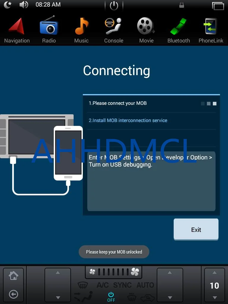 CONNECTING WITH CELLPHONE