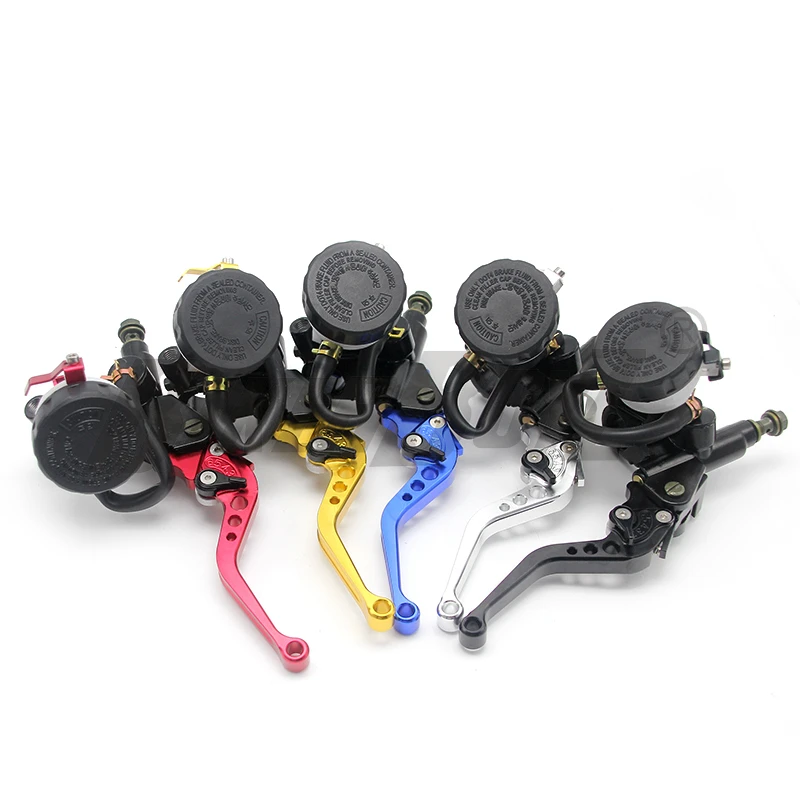 

Universal CNC 22mm Motorcycle Brake Clutch Levers Master Cylinder Reservoir Set For Honda Suzuki Kawasaki Yamaha D10