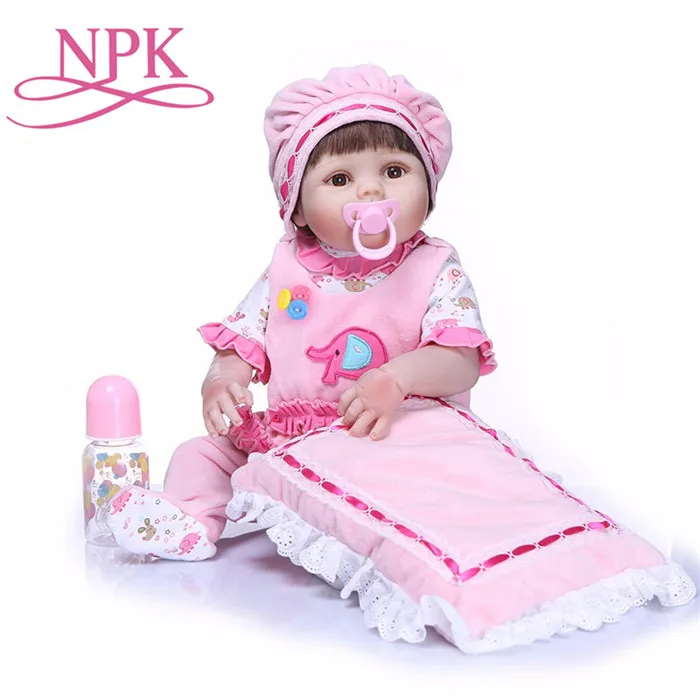 NPK Baby Reborn Doll мальчик живой игрушки для детей милые игрушки для девочек 22 дюймов 55 см мягкий силиконовый корпус Детские куклы подарок на день рождения - Цвет: Type 2