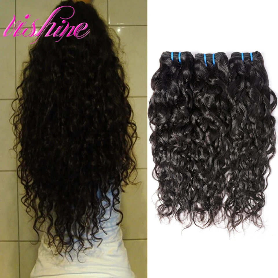 Peruvian Virgin Hair Water Wave Peruvian Curly Weave Human Hair Extensions Ocean Wave 3 Bundles Unprocessed Natural Wave Hair