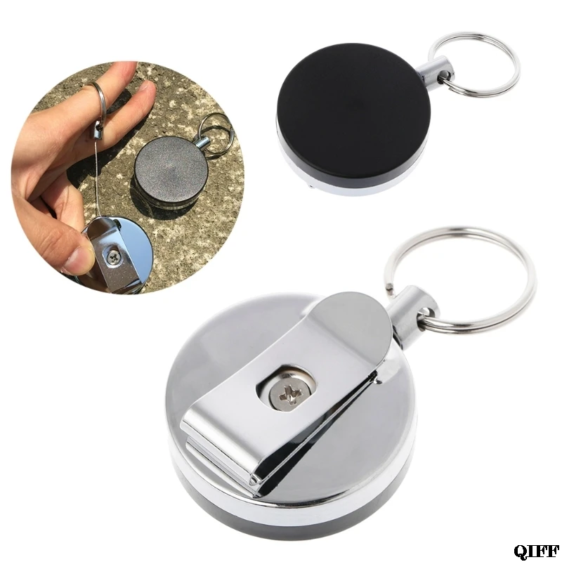 

Drop Ship Retractable Rope Keychain Portable Camping Anti Lost Key Ring Safety Buckle May29