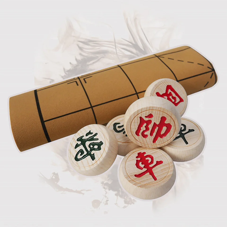 BSTFAMLY китайские шахматы Сян(сочетание ароматов риса и орехов) Qi Size4/5/6 деревянную коробку и части складной Checkboard 32 шт./компл. без Магнитная игра-головоломка подарок C13