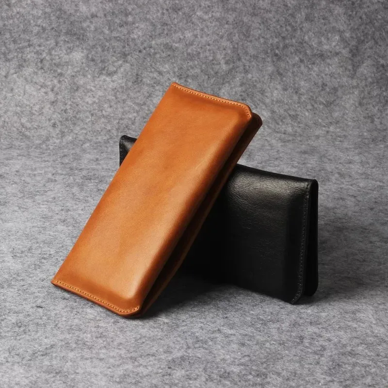 100 Genuine Leather Phone Pouch Case 4.7" 6.5"Universal Leather Case