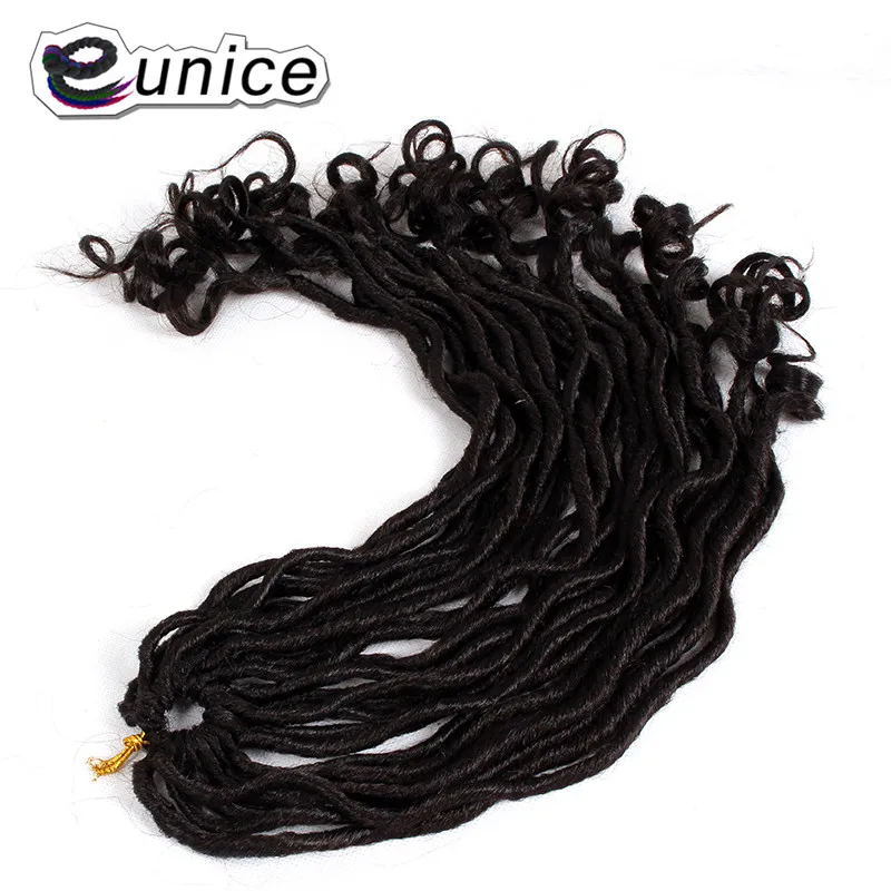 Faux Locs Curly Heat Resistant Synthetic Hair Extensions (96)