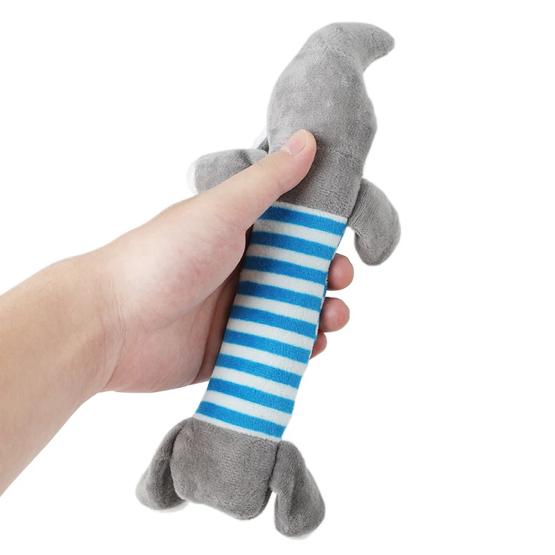 DRESSPET Pet Dog Toys Squeak Interactive piggy elephant duck Funny Plush Chew Toys For Small Dogs Puppy 101 (2)