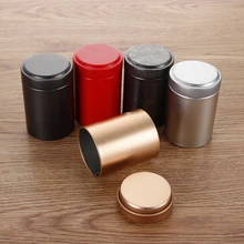 Новинка 2019NEW, 1 шт., портативная мини-банка для чая, алюминиевая банка для хранения трав, герметичная, устойчивая к запаху, контейнер, органайзер для специй, горшок для хранения