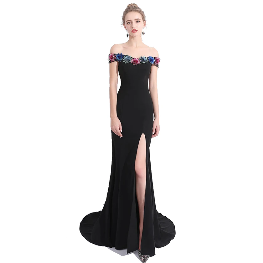 formal dress with split