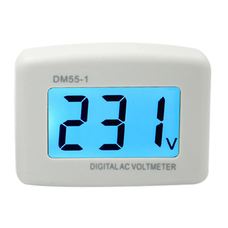 

Dm55-1 Ac 80-300V Voltage Meter Eu Plug Volt Meter Electrical Instruments Lcd Digital Voltmeter Pen Testers 15% (Eu Plug)