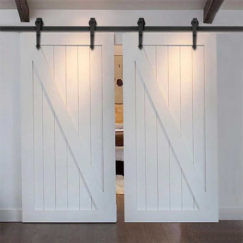 Rustic Vintage Plate Sliding Barn Door Hardware Barn Door Track