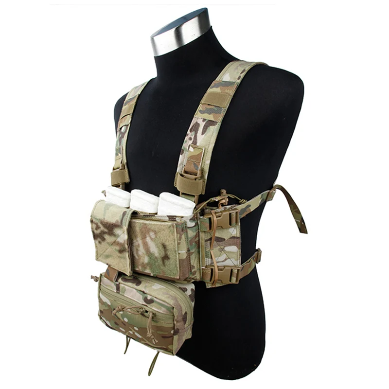 

TMC Tactical Modular Chest Rig Micro Fight Chassis w/ 5.56 Mag Pouch Hunting Camo Airsoft Tactical Gear 3115