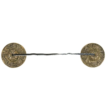 

Tibetan Yoga Meditation Cymbals Bell - Dragon Embossed