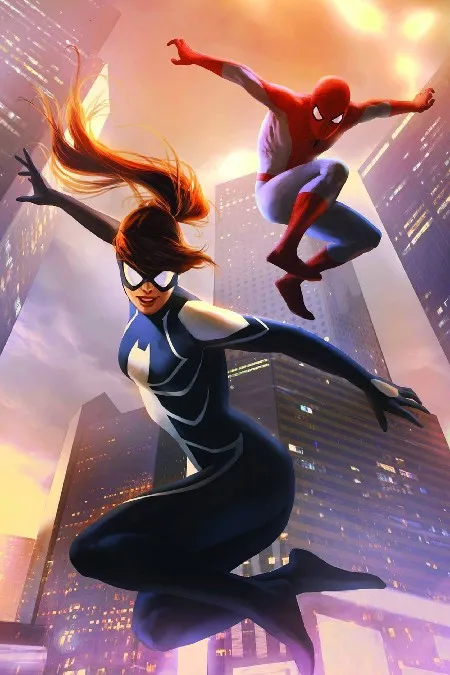 Spider man and lady vermin. Девушка паук марвел мэй паркер. Djon outson. Человек паук комиксы девушки. Mary jane watson.
