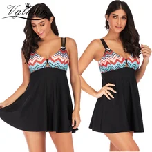 VGTOWN Новинка плюс размер 5XL бикини купальник женский винтажный цветочный Племенной двух частей Танкини купальник пляжная одежда для купания