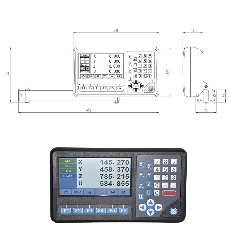 

4 Axis LCD Digital Readout ,Digital Readout Dro with RPM Funtion Position Sensor