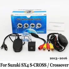 Для Suzuki SX4 S-CROSS/Кроссовер 2013 ~ 2016/RCA AUX Провода Или беспроводной/HD Широкоугольный Объектив CCD Ночного Видения/Заднего вида камера