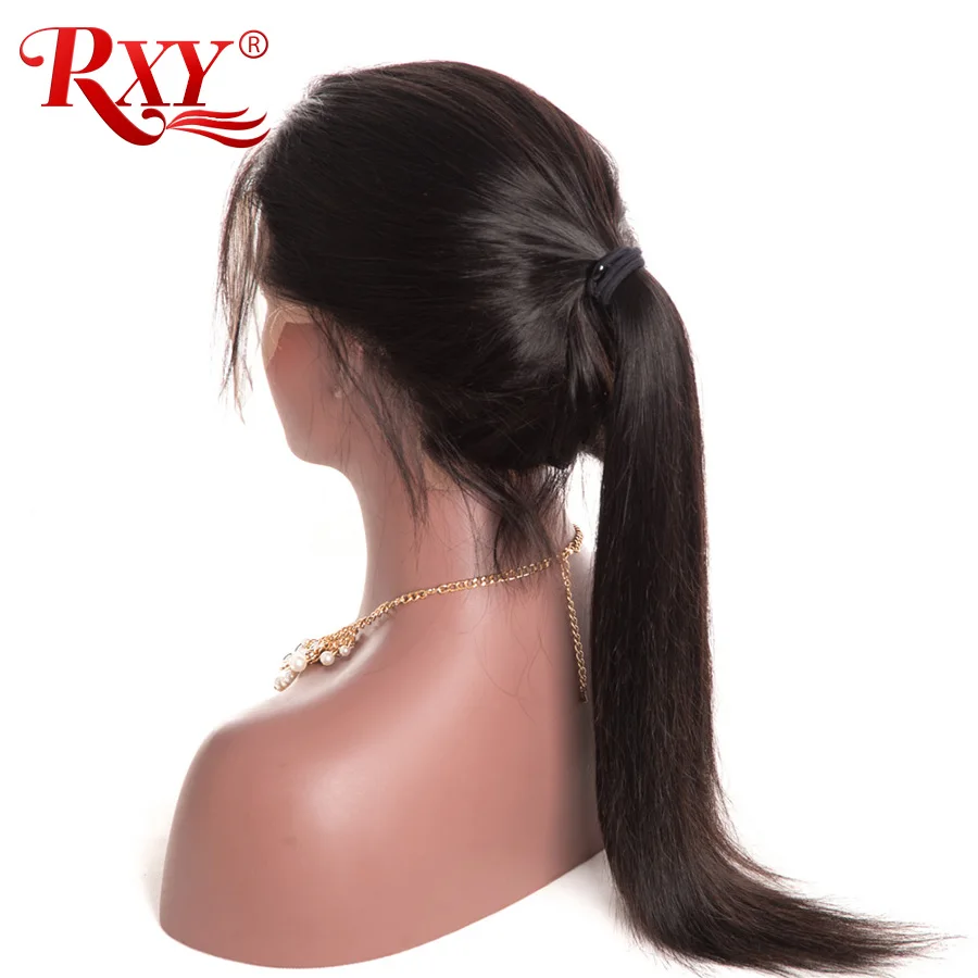 RXY Brazilian Straight Lace Front Human Hair Wigs For Black Women Pre Plucked Full Lace Human Hair Wigs With Baby Hair Non Remy (4)