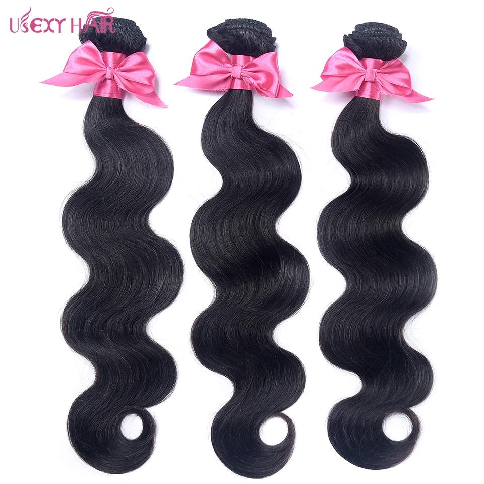 USEXY HAIR 13 x 4 Lace Frontal Closure with Bundles Brazilian Body Wave Human Hair Bundles with Lace Closure USEXY HAIR 13 x 4 Lace Frontal Closure with Bundles Brazilian Body Wave Human Hair Bundles with Lace Closure