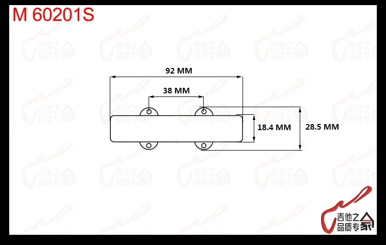 Оригинальный оригинальный немецкий мес 4/5 струн Vampyre Active Bass Pickup ( M60201S & M60209) 1