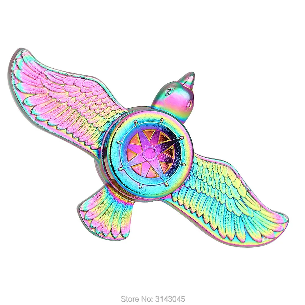 

Rainbow Colorful Fly Eagle Type Beyblade Spinner Fingertip Gyro ADHD Anti Stress EDC Toys Hand Spinner Christmas Gifts