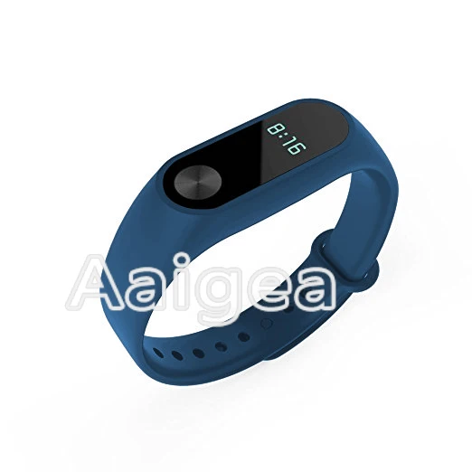 Мягкий силиконовый ремешок для наручных часов для Xiaomi Mi Band 2 трекер фитнес-браслет сменный цветной ремешок для Xiaomi Mi Band 2 - Цвет ремешка: nave blue