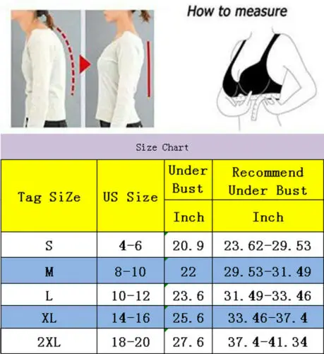 2019 Женский Бандаж для спины поддерживающий пояс плеч жилет бюстгальтер