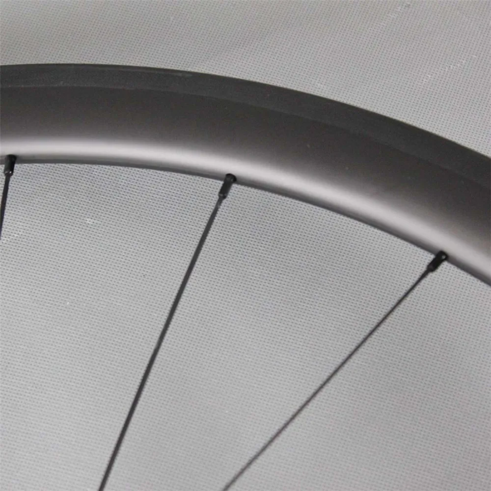 Discount ICAN 40mm clincher carbon wheels 700c carbon hub road bike wheelset 27mm width Basalt surface bicycle wheel W40C 5