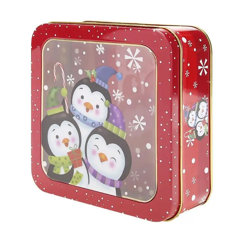 Рождественская коробка для хранения сладостей, банка снеговика, коробка для хранения чая, органайзер, коробка для печенья, рождественский подарок для детей, Новогодние товары