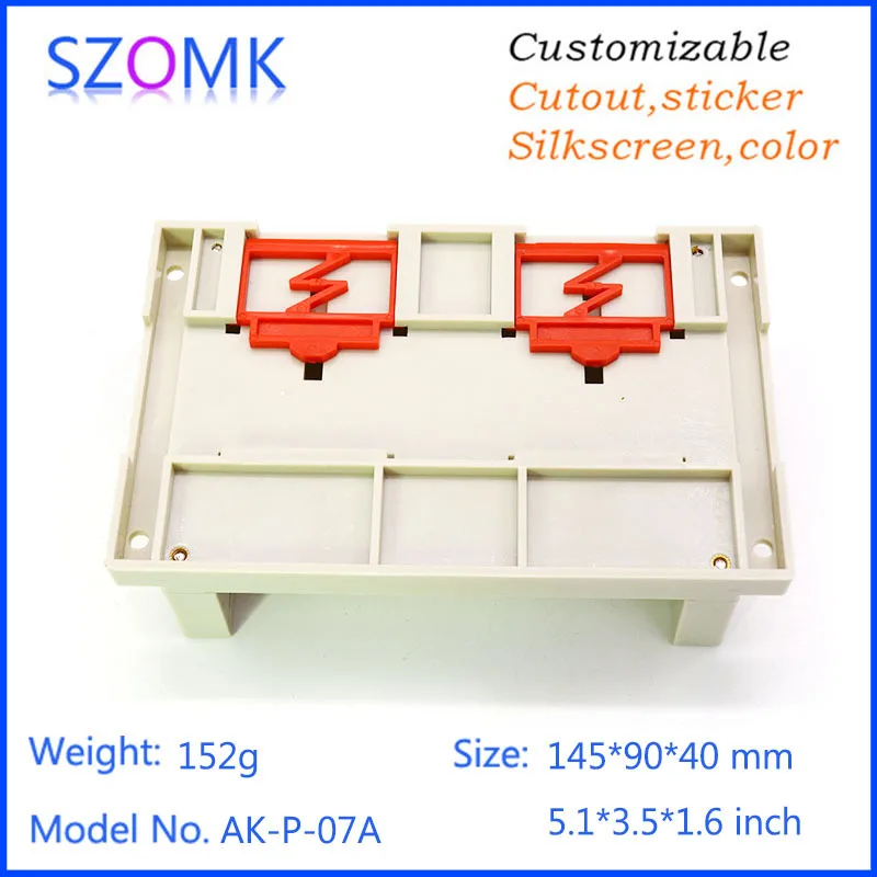 Настенные электронные пластиковые коробки корпуса(1 шт) 145*90*40 мм блок управления Корпус диструбирования szomk рейка din plc корпус