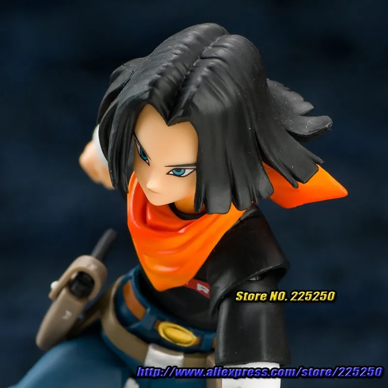 DRAGONBALL Dragon Ball Z/Kai Оригинальные BANDAI Tamashii Наций S. h. figuarts/СВЧ эксклюзивная фигурка игрушка Android № 17