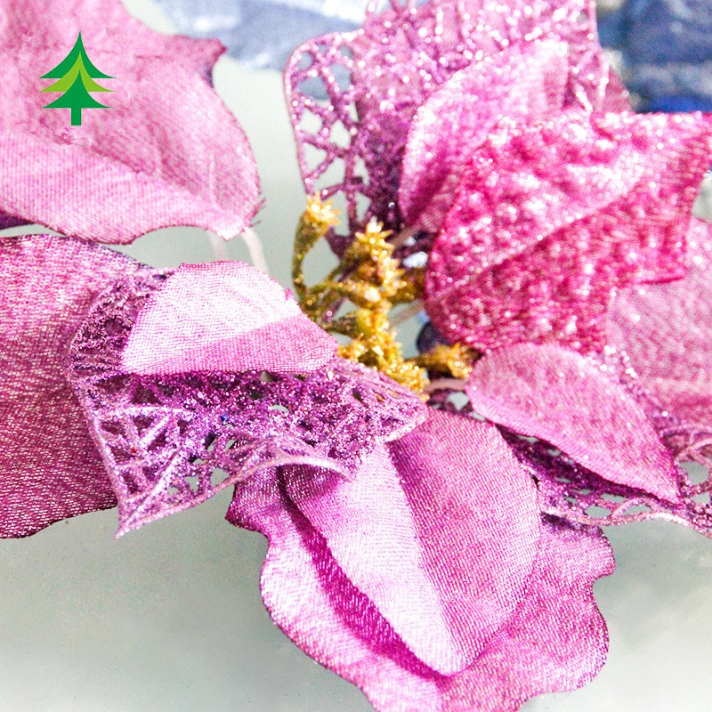 Рождественские украшения 5 шт. 22 см искусственные цветы Рождественская елка украшения поддельные цветы год natal adornos de navidad. Q