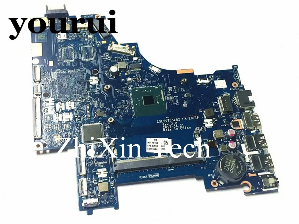 Материнская плата yourui для ноутбука HP 15-BS 939605-601 CSL50 CSL52 модель N3060 100% протестирована