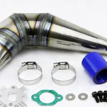 BZ Профессиональный выпускная труба Отрегулированная трубы для 1/5 Масштаб RC ПИД DH Dragon hammer пустыни газа 4WD задний мост газа для грузовиков