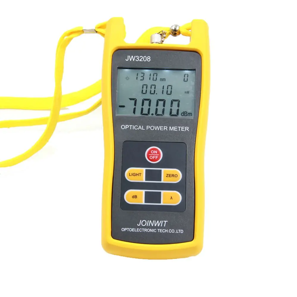LEORY JW3208A портативный-70~+ 6dBm волоконно-оптический тестер Измеритель оптической мощности