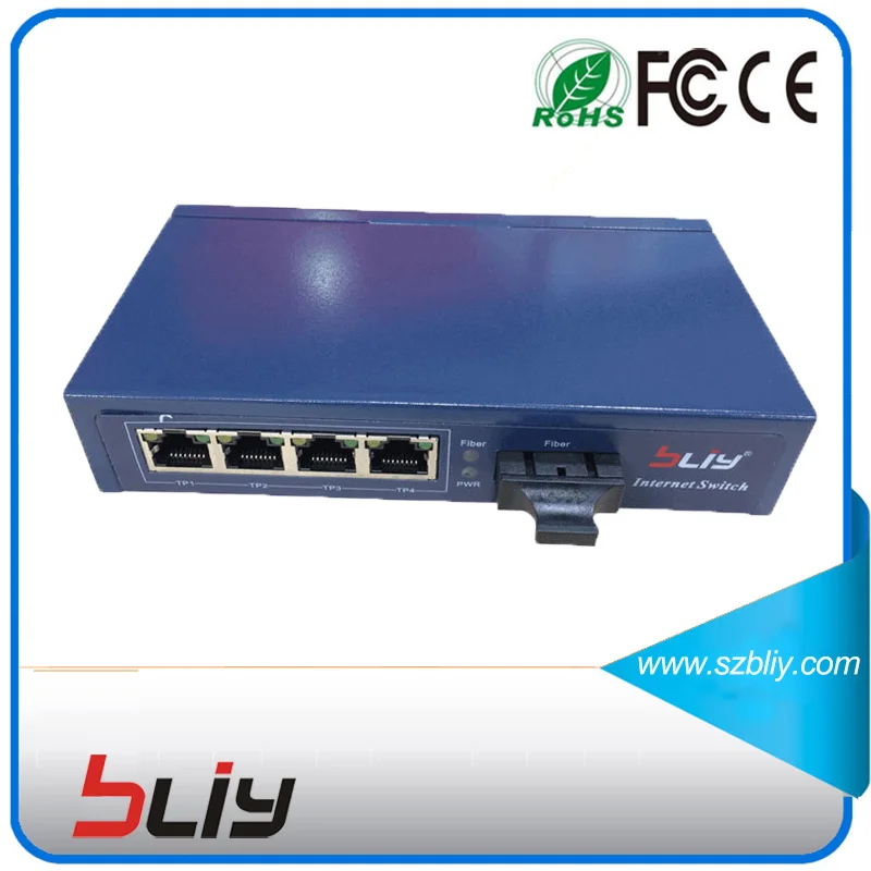 

Fast ethernet 4 port poe switch 10/100Mbps 4 port poe injector 1 dual fiber port poe powered unmanaged ethernet switch poe fibra