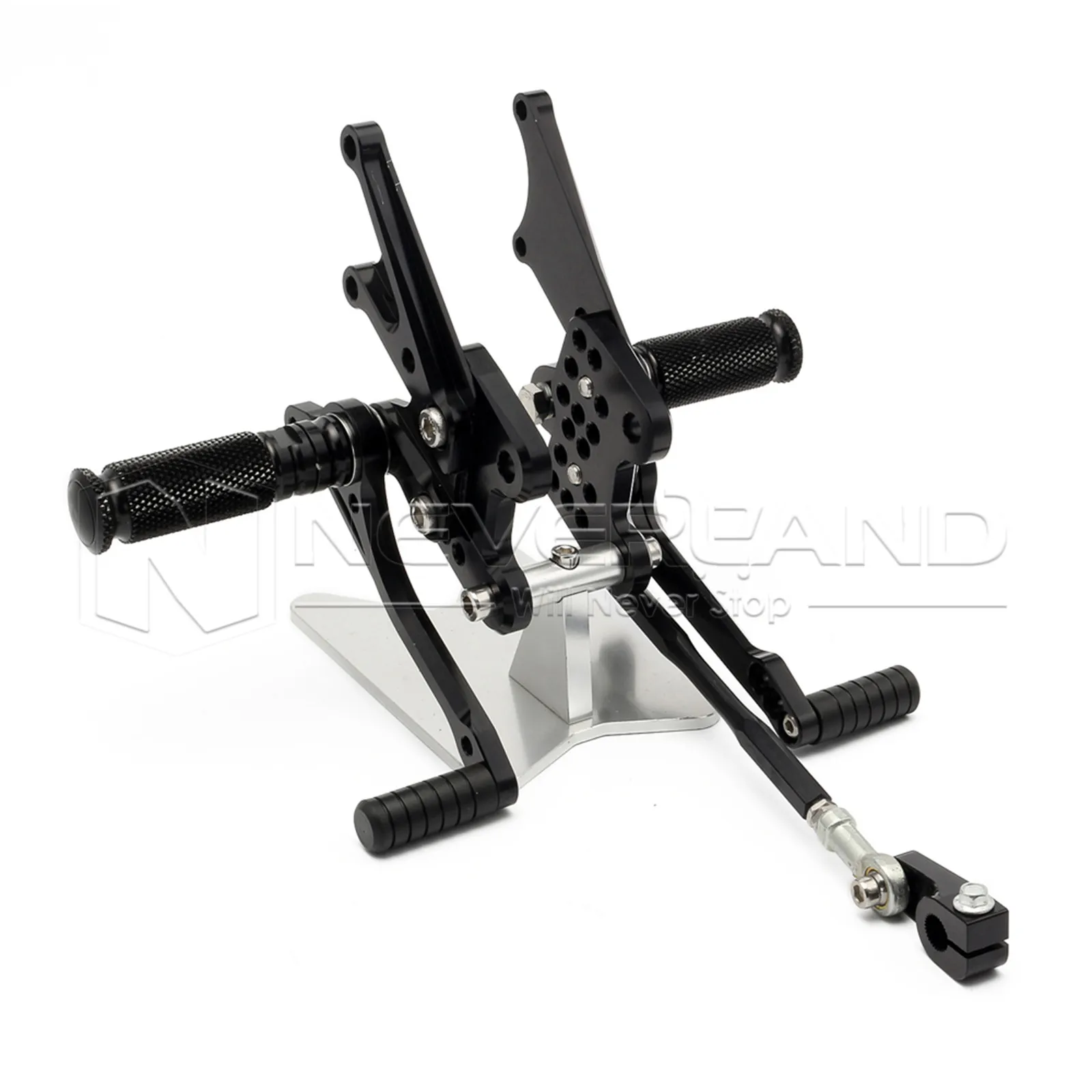 

Adjustable Motorcycle Rearset Foot Peg Rear Set Footrest Black Motorcycle Foot Rests For KAWASAKI ZX-14 (ZZR1400) 2006-2011 D30