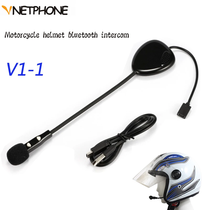 

VNETPHONE V1-1 Motorcycle Helmet Bluetooth Headset Smartphone Universal Auto Answer Wireless Knight Rechargeable Bluetooth Heads