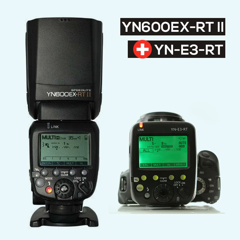 Updated YONGNUO YN600EX RT II Auto TTL HSS Flash Speedlite YN E3 RT Controller for Canon