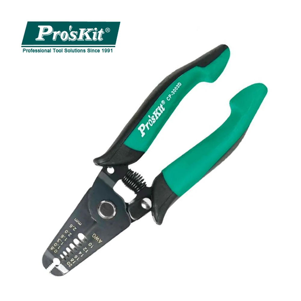 CP-3002D Pro'sKit Precision Double Color Wire Stripping Pliers Tool Cutting Plier Electrician Electronic Shear Clamp