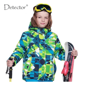

Detector Children winter ski jacket Boys snowboard jackets waterproof windproof snow jacket outdoor warm breathable coat